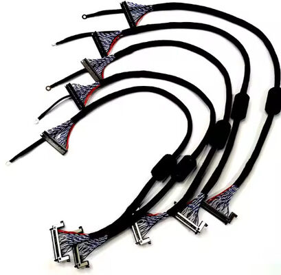 JAE LVDS Cable Supporting PET 100% Test LCD TV Cable For 32inch TV