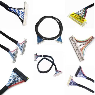 PVC Jacket Material LVDS Harness Flexible Cable Assembly Match With RATING Manufacture
