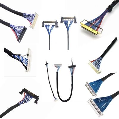 UL VW-1 Flammability Rated Copper Conductor LVDS Cable Assembly Perfect for 105C Temperature Applications