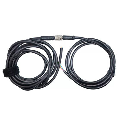 Waterproof Aviation Plug Robot Wiring Harness M12 Sensor Cable With Shielded