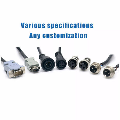 Nickel Plating Robot Wiring Harness M12 4 Pin Waterproof Cable Connector Cable OEM