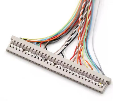 Black Wire Color Electrical Wire Harness 2pin-16Pin Terminal 600V Customized