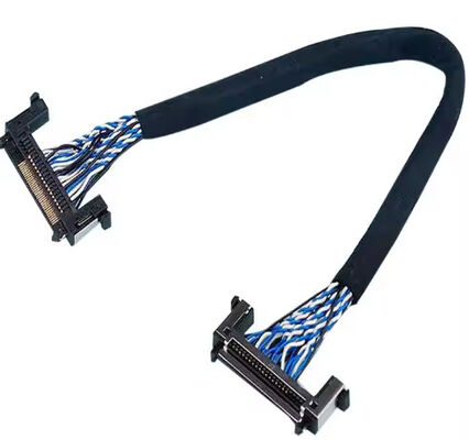Industrial Automotive 2 Core Cable Custom Cable Assembly with 10×OD Bending Radius Factory