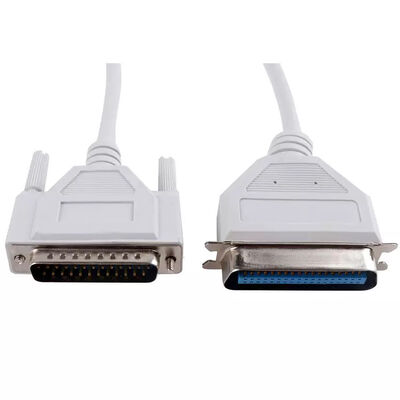 PVC Pure Copper VGA Male To Female Printer Cable 36P Male To Db 25P