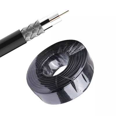 75 Ohm 100 Ohm LSZH Jacket Rg6 Coax Cable For Internet XLPE Insulation