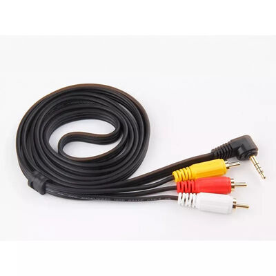 Copper RCA To 3.5 MM Jack Audio Video Cables For TV DVD RCA