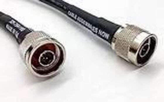 XLPE Insulation High Voltage Coaxial Cable with 50 Ohms Impedance and Bare Copper Shield