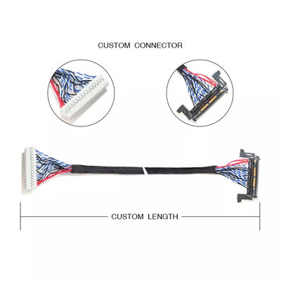 60 Pin LVDS Cable IPEX Cable 20679-030T-01 Weather Resistance