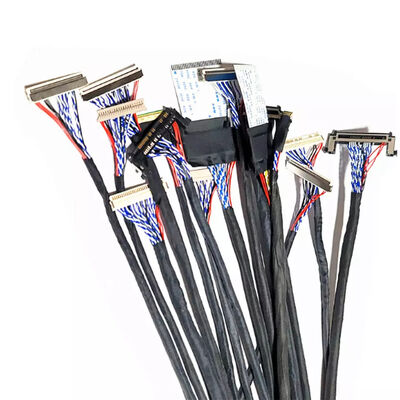 OEM ODM ROHS 0.4mm Pitch LVDS Cable 30 Pin 40 Pin 50 Pin