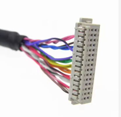 DF13-30DS-1.25C to DF14-20S-1.25C Custom Lvds Cable Assembly for Lcd Panel 20pin 30pin 40pin 50pin 60pin