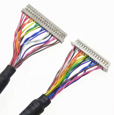 DF13-30DS-1.25C to DF14-20S-1.25C Custom Lvds Cable Assembly for Lcd Panel 20pin 30pin 40pin 50pin 60pin