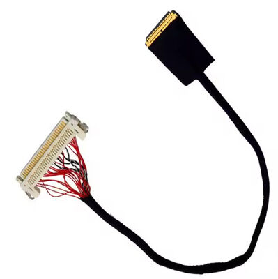 HRS DF13-30DS-1.25C To DF14-20S-1.25C 20pin 30 Pin 40 Pin 50 Pin 60pin Custom Lvds Cable Assembly For Lcd Panel