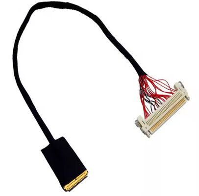 HRS DF13-30DS-1.25C To DF14-20S-1.25C 20pin 30 Pin 40 Pin 50 Pin 60pin Custom Lvds Cable Assembly For Lcd Panel