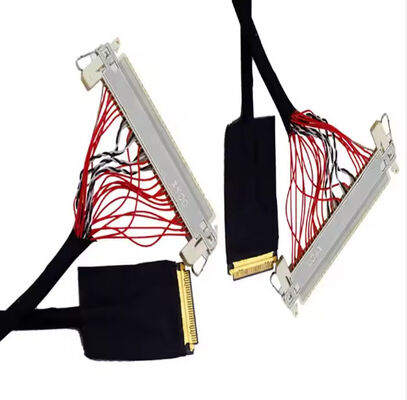 HRS DF13-30DS-1.25C To DF14-20S-1.25C 20pin 30 Pin 40 Pin 50 Pin 60pin Custom Lvds Cable Assembly For Lcd Panel