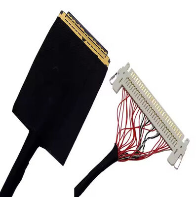 HRS DF13-30DS-1.25C To DF14-20S-1.25C 20pin 30 Pin 40 Pin 50 Pin 60pin Custom Lvds Cable Assembly For Lcd Panel