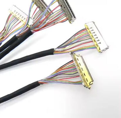40 Pin 30 Pin EDP Cable I-pex Connector Custom Lvds Cables Assemblies For Lcd Panel Laptop Screen