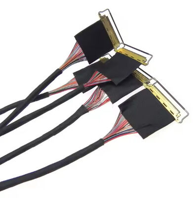 40 Pin 30 Pin EDP Cable I-pex Connector Custom Lvds Cables Assemblies For Lcd Panel Laptop Screen