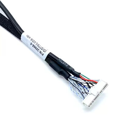 Custom LVDs Wire Harness Electronic Connector LCD Cable Assembly for Display Panel Electronic Application