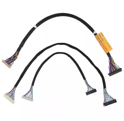 Micro Coax Lvds Cable 20 30 40 Pin Custom Lcd Screen Micro Coaxial Lvds Ipex Display Cable for Lcd Panel