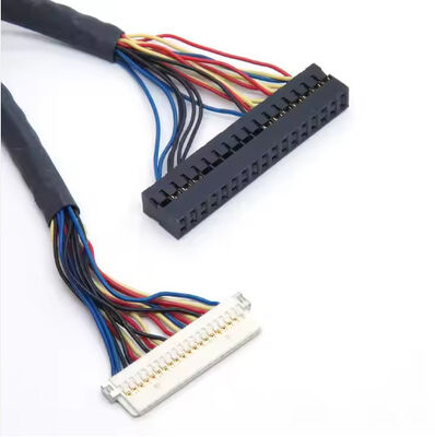 Electronic Molex 30 Pin To JAE 40pin LVDS CABLE For LCD Computer Printer Monitor Customized