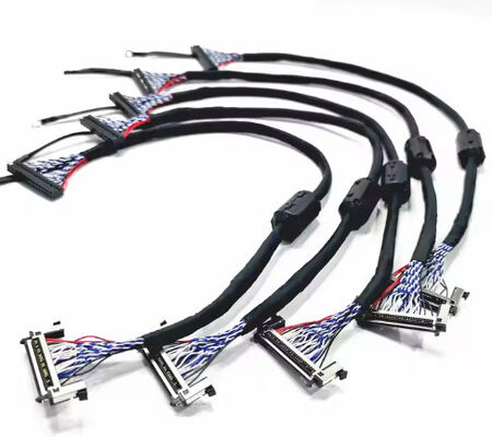 JAE LVDS Cable Supporting PET 100% Test LCD TV Cable For 32inch TV