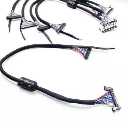 JAE LVDS Cable Supporting PET 100% Test LCD TV Cable For 32inch TV