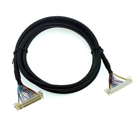 1.25mm 2.0mm Pitch 20 30 40 Pin Connector LVDS Shielded Wire LCD Display Cable Assembly