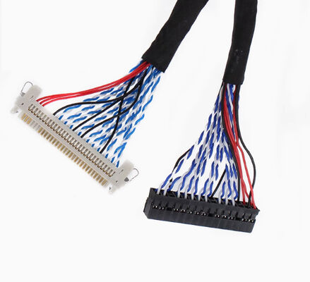High-Speed Lvds Cable Assembly - Flexible Shielded Low-Voltage Differential Signal Harness For Displays And Data Transmission