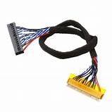 LVDS Black Low-Voltage Display Serial Cable with Copper Conductor Material and 105C Rated Temperature