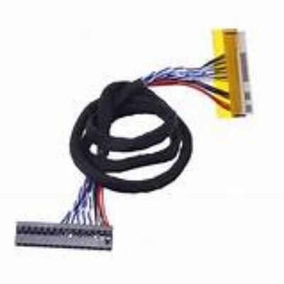 Black LVDS Cable with Copper Conductor Material and 105C Rated Temperature