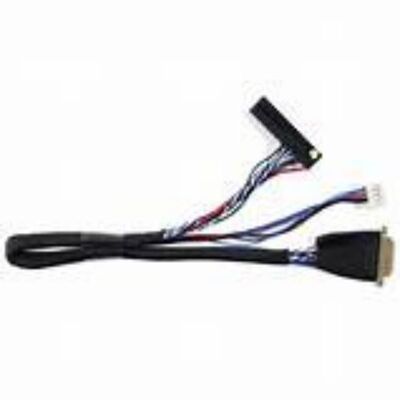 Black LVDS Cable with Copper Conductor Material and 105C Rated Temperature