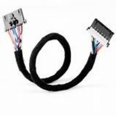 1-5m Black PVC LVDS Cable with 300V Rated Temperature 105C