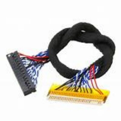 Industrial Automation LVDS Cable With Black Color And Insulation Resistance ≥1000MΩ