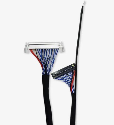 300V Rated Voltage Black Copper Conductor Material LVDS Cable for Speed Data Transmission