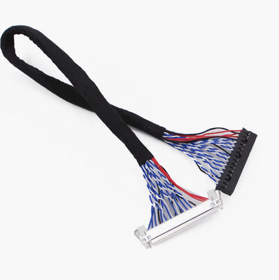 300V Rated Voltage Black Copper Conductor Material LVDS Cable for Speed Data Transmission