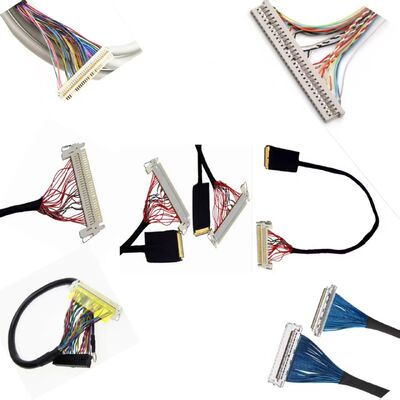 LVDS Connector Type Cable Assembly Certified ROHS Wire Harness for OEM/ODM Projects
