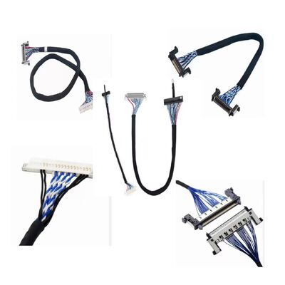 UL Certified Custom LVDS Cable Assembly for Speed Data Transmission in Temperature Rating of 105C