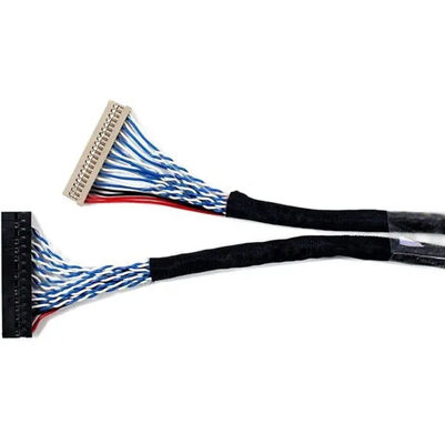 AWG26-28 Wire Gauge LVDS Signal Cable for Industrial Monitors I-PEX/JAE/HIROSE Compatible Custom Cable Design