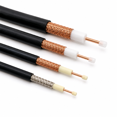 Custom PTFE High Voltage Coaxial Cable 50Ohm 30KV 40KV 50KV High Shielding OEM Coax with SHV Connector for X-Ray Laboratory