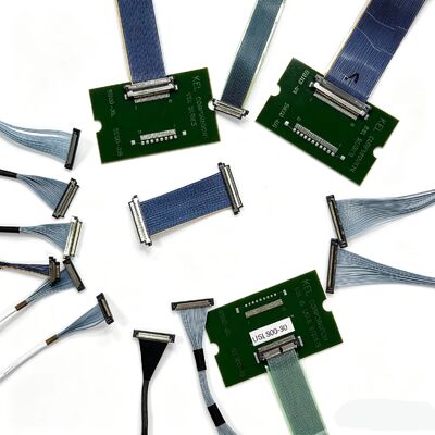 0.4mm Pitch 42 AWG Micro Coaxial Wire Harness OEM/ODM with KEL USL20-20S Connector for LVDS EDP Industrial Display Cable