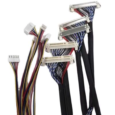 Wire Harness Manufacturer Customize 30pin 40pin 50pin Kel Micro Coaxial LVDS Display Lvds Cable
