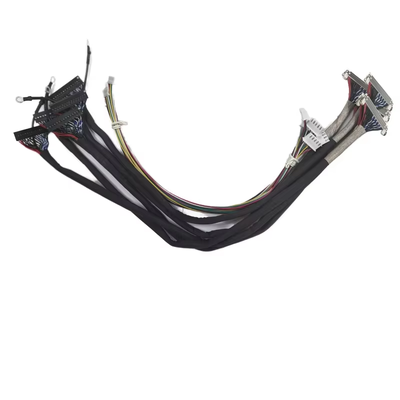 Custom LVDS Harness Adapter Cable Assembly with JST Connector 0.5mm Pitch 20-40 Pin LVDS Tinned Copper Conductor
