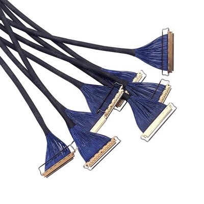 Wire Harness Manufacturer Customize 30pin 40pin 50pin Kel Micro Coaxial LVDS Display Lvds Cable