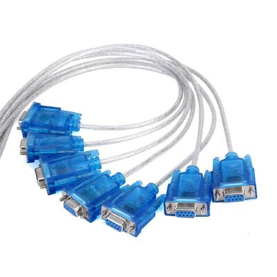 Customizable Length 0.8m 1m 1.5m USB to RS232 DB9 Cable  Serial COM Port Adapter Custom Cable for Industrial PLC CNC Scanner