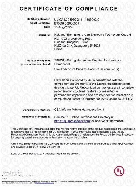 China Shenzhen SSY Electronic Technology Co., LTD certification